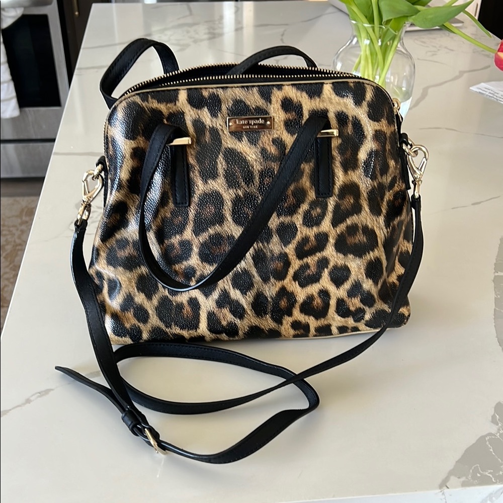 Kate Spade Leopard Print Shoulder Bag